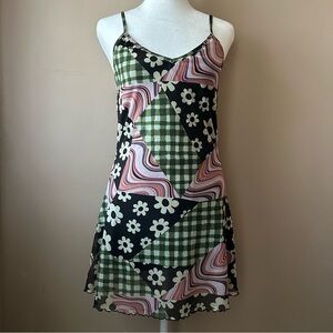 Current Mood Multi Pattern Mini Dress